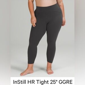 NEW NEVER WORN Lululemon IN STILL high-rise leggings,SIZE 2 Color: Graphite Gray